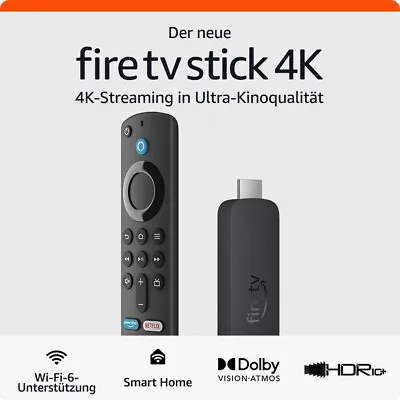 Kaufen Amazon Fire TV Stick 4K, Wi-Fi 6, Streaming In Dolby Vision/Atmos Und HDR10+ • 54.90€