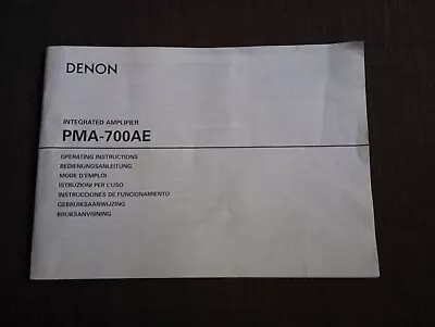 Kaufen Denon PMA-700AE Manual • 20€