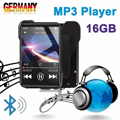 Kaufen MP3 Player Bluetooth Sport 128GB HiFi Sound FM Radio Sport Musik Player Mit Clip • 36.98€