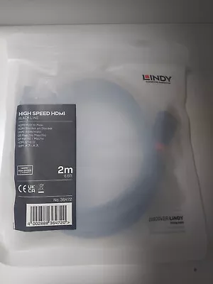 Kaufen Lindy 2m High Speed HDMI Kabel, Black Line 36472 • 5€