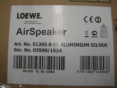 Kaufen Loewe AirSpeaker, Art.No. 51205 B00, Alu-Silver • 95€