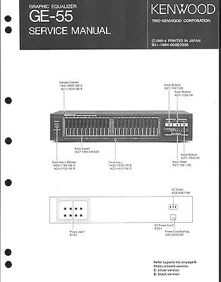 Kaufen Kenwood Original Service Manual Für GE-55 • 8.40€