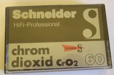 Kaufen SCHNEIDER HiFi -Professional C60 Chromdioxid Cro2 60 MC Compact Cassette • 16.50€