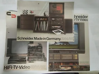 Kaufen Konvolut Silva Schneider  1967-83 Kataloge Prospekt TV Video HIFI • 80€