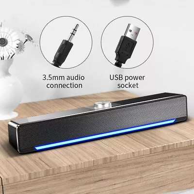 Kaufen TV Soundbar Bluetooth 5.0 Lautsprecher Surround-Sound Heimkino 3,5 Mm Soundbox • 21.39€