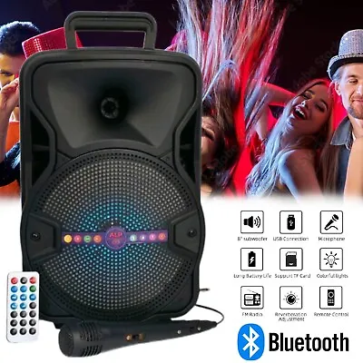 Kaufen Bluetooth Lautsprecher Wireless Tragbar Schwerer Bass Party Soundsystem FM/Mikrofon/Fernbedienung • 35.06€