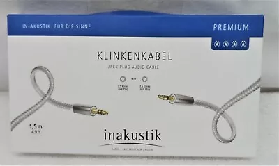 Kaufen Klinkenstecker Klinkenkabel INAKUSTIK PREMIUM IPOD/MP3 AUDIOKABEL 3,5 KLINKE 1,5 • 14.50€