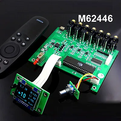 Kaufen 1pc F11 M62446 6-Kanal-OLED-Display-Vorverstärker Mit Fernbedienung 5.1 • 34.50€