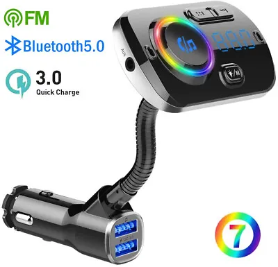 Kaufen Bluetooth FM Transmitter KFZ Auto Radio MP3 Player Dual USB Ladegerät Adapter • 16.99€