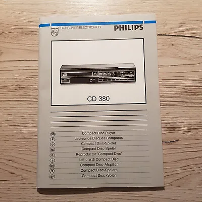 Kaufen Philips CD 380 Bedienungsanleitung Für CD-Player • 10€