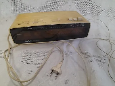 Kaufen Saba Electronic Radiowecker 70er/80er Radio UKW MW  Mit Kissenlautsprecher 220V • 26.01€