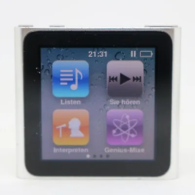 Kaufen Apple IPod Nano 6. Generation Silber (8GB) Clip-MP3 Player / Vom Händler • 69.99€