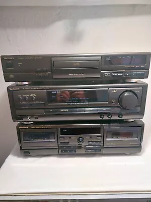 Kaufen Technics Stereo-Anlage, Receiver, CD Player, Tape Deck, Top • 125€
