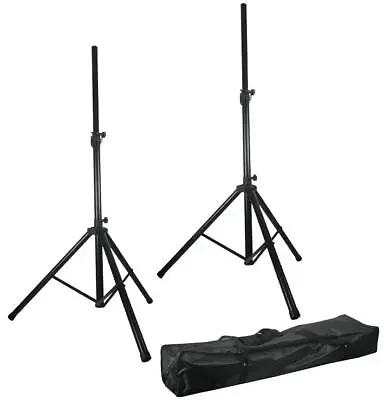 Kaufen Pulse Twin Höhenverstellbare Lautsprecherständer Kit Mit Tragetasche 35mm 30kg Last • 12.28€