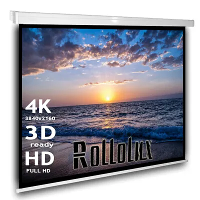 Kaufen Rollolux Heimkino Beamer Rolloleinwand 220 X 220 Cm 1:1 4:3 16:9 HDTV 3D 4K 119  • 84.90€