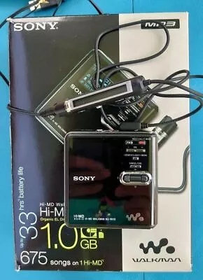 Kaufen Sony MZ-RH10 Walkman Hi-MD Tragbarer Player Schwarz Funktionskontrolle Mit... • 341.40€