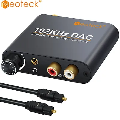 Kaufen Neoteck Digital Optisch Konverter L/R Toslink Koaxial Audio Konverter Adapter DE • 21.49€