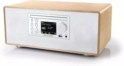 Kaufen Micro System CD-Player DAB FM PLL Radio Bluetooth MUSE LCD 60 Watt Weiss GUT • 110€