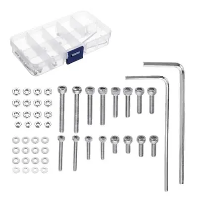 Kaufen Headshell Cartridge Mounting Kit Turntable Stainless Steel Screws Nuts Compact • 6.33€