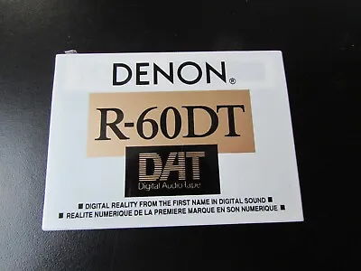 Kaufen DENON DAT Band, Digital Audio Tape R-60 - NEU - Verschweisst - TOP! • 22€