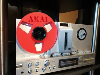 Kaufen 1 X 18cm Nab Spule Mit Logo Für Akai GX77 Tonbandgerät, Akai GX Mininab Rot • 22.95€