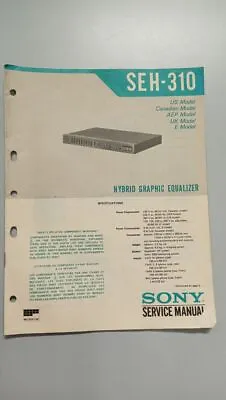 Kaufen Service Manual Sony Hybrid Graphic Equalizer  SEH-310 • 14€