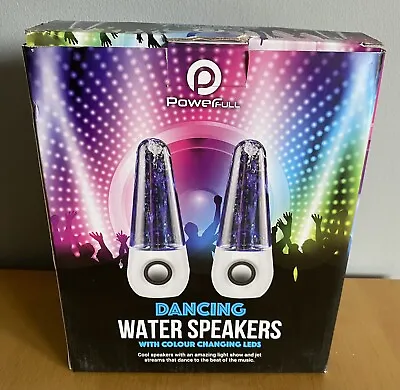 Kaufen Tanzende Wasserlautsprecher USB Mit Farbwechselnden LEDs Jet Stream Zum Schlagen Von Musik • 10.43€