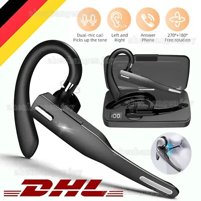 Kaufen Handy Kopfhörer Bluetooth 5.1 Stereo Sport Kabellos Headset Mit Mikrofon Ladebox • 18.90€