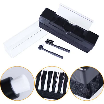 Kaufen 2 In 1 Vinyl Record Cleaning Brush Tools Set Stylus Anti Static Cleaner Kit UD • 8.60€