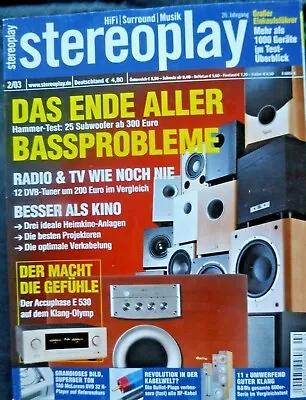 Kaufen Stereoplay 2/03.accuphase E 530, Elac Sub 203,jamo D 7,b&w Asw Cdm,yamaha  1500 • 9.92€