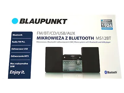 Kaufen Blaupunkt MS12BT Mini HIFI CD M3 Bluetooth Home Stereoanlage Silver • 89.90€
