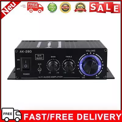 Kaufen AK-280 Audio Power Amplifier 40W+40W Speaker Power Amp Music Player Home Theater • 20.11€