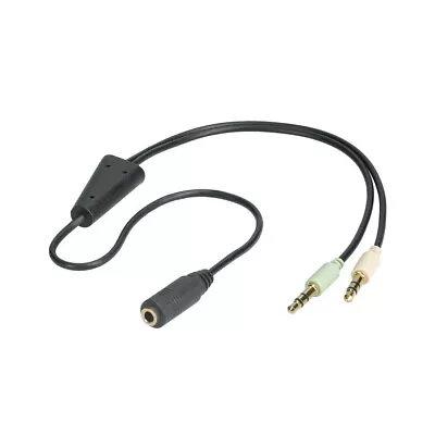 Kaufen Audio-Adapter  2x Klinke 3,5 Mm Steker /  Klinke 3,5-mm-Buchse (4-Pin, Stereo) • 5.49€