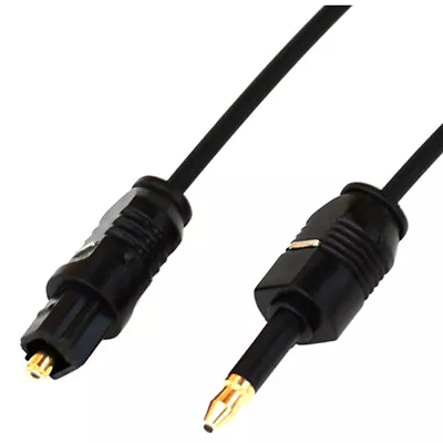 Kaufen 1.96Ft Toslink Male To Mini Plug 3.5mm Male Digital Optical SPDIF Audio Cabl-hf • 6.65€