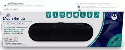 Kaufen Mediarange Bluetooth Portabler Lautsprecher Stereo Audio System Schwarz • 16.99€