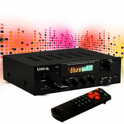 Kaufen HiFi Event Verstärker Bluetooth MP3 Receiver Karaoke USB SD Liston AMP 5000 BT • 75.90€