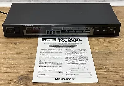 Kaufen Vintage Pioneer FM/AM Digital Synthesizer Tuner Hifi Separat TX-960L & Handbuch • 35.03€