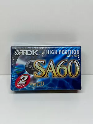 Kaufen TDK SA60-EB2 High Position Hifi Stereo Audiokassetten ⚡BLITZVERSAND⚡ • 17.99€