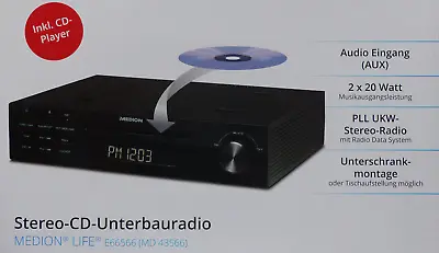 Kaufen Medion Stereo-CD-Unterbauradio E66566 Küchenradio MD 43566 Radio / NEU! • 44.95€
