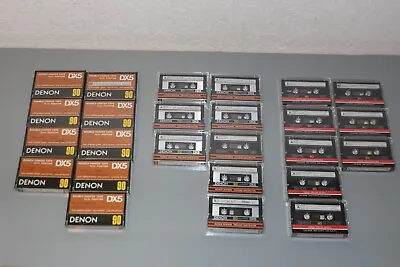 Kaufen Denon 25 Stück Audio Kassetten C90 - DX5 , 90 - DX5 , 90 - DX1 Gebraucht Selten • 269€