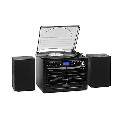 Kaufen Stereoanlage DAB Digitalradio Plattenspieler Kassetten USB MP3 CD Player Boxen • 204.99€
