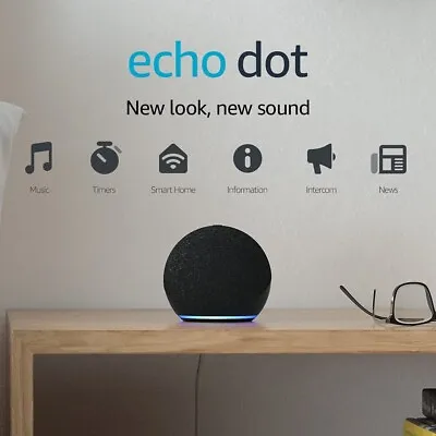 Kaufen Echo Dot (4. Generation) | Schlanker Bluetooth Lautsprecher Mit Alexa | Anthrazit • 53.88€