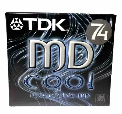 Kaufen TDK | MD COOL 74 | MD-C74SEB | Mini Disc Recordable MD Minidisc TV-Audio  | NEU • 6.49€