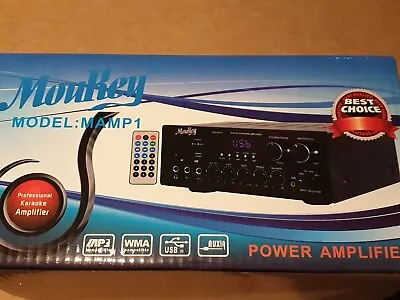 Kaufen MouKey HiFi Stereo Verstärker Bluetooth Audio Power Amplifier MP3 USB FM MIC • 79.97€