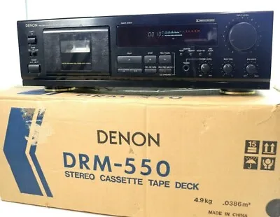 Kaufen Denon Drm-550 Stereo Cassette Tape Deck Boxed MINT-serviced • 186.71€