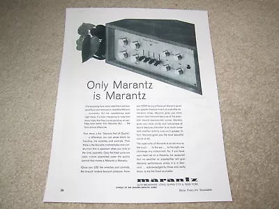 Kaufen Marantz 7 Vorverstärker Ad, 1964, Artikel, Selten Ad ! Artikel Und Info, • 7.89€