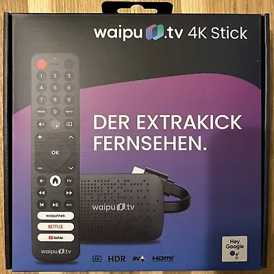 Kaufen Waipu.tv 4K Stick HDMI Inkl. Fernbedienung - NEU - In Versiegelter OVP • 52.50€