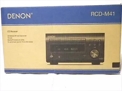 Kaufen Denon RCD-M41 Radio/Diskreter Leistungsverstärker Schwarz Bluetooth CD AM/FM • 331.75€