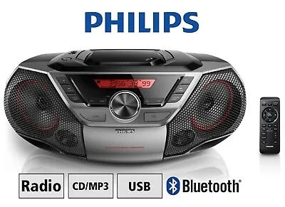 Kaufen Philips AZ700T CD Radiorekorder Tragbar Bluethoot Digitalradio Mp3 Hifi Musik • 99€