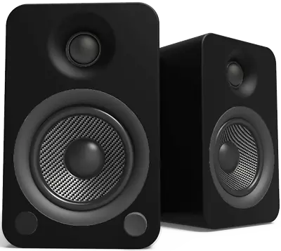Kaufen Kanto Speakers Yu4 Powered Desktop - Active Power Phono Bluetooth AptX SCHWARZ • 375.17€